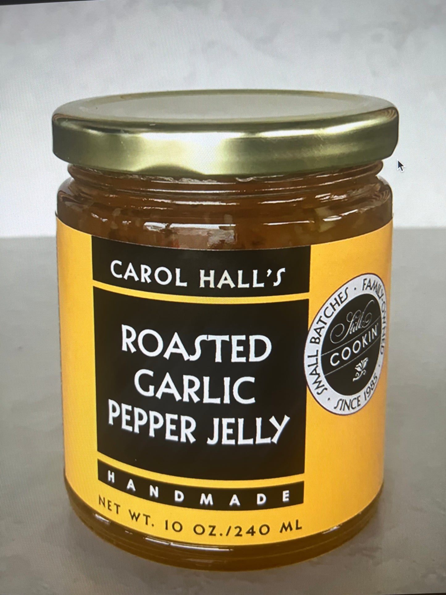 Garlic Pepper Jelly Carols Halls Kitchen 10oz $9.98