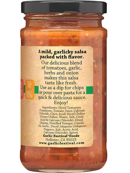 Salsa Mild Garlic Garlic Festival Foods 12 oz $8.98