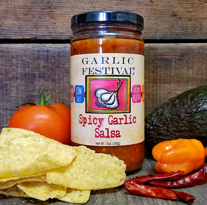 Salsa Spicy Garlic Garlic Festival Foods 12 oz $8.98