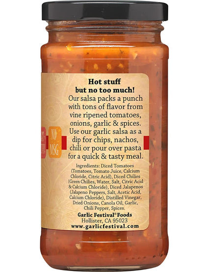 Salsa Spicy Garlic Garlic Festival Foods 12 oz $8.98