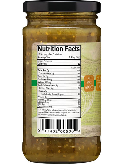 Salsa Tomatillo Garlic Salsa Garlic Festival Foods 12 oz $8.98