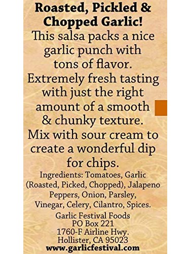 Salsa Triple Garlic Garlic Festival 12 oz $8.98