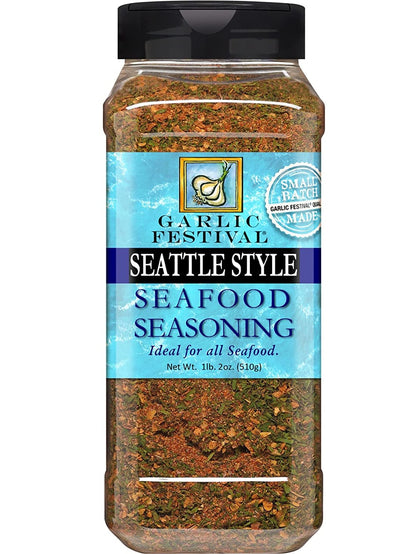 Seattle Style Seafood Seasoning 1 lb 2 oz Garlic Festival Foods $32.98
