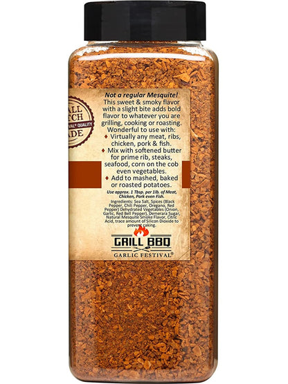 Sweet Heat Mesquite Garlic Rub & Seasoning 1lb10oz Garlic Festival Foods $32.98
