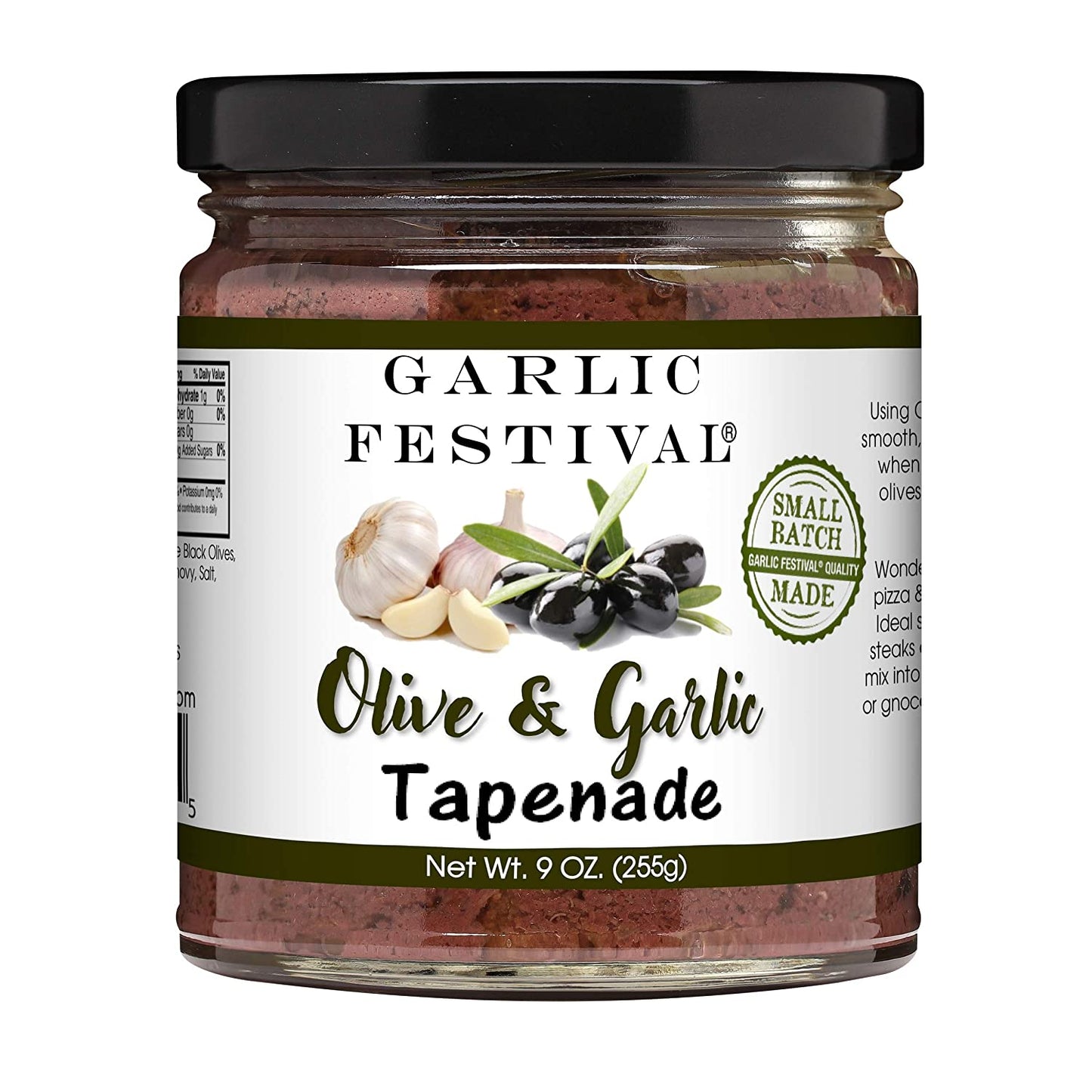Tapenade 橄欖和大蒜 9 盎司大蒜節日食品