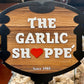 La tarjeta de regalo Garlic Shoppe de Gilroy California EE. UU.