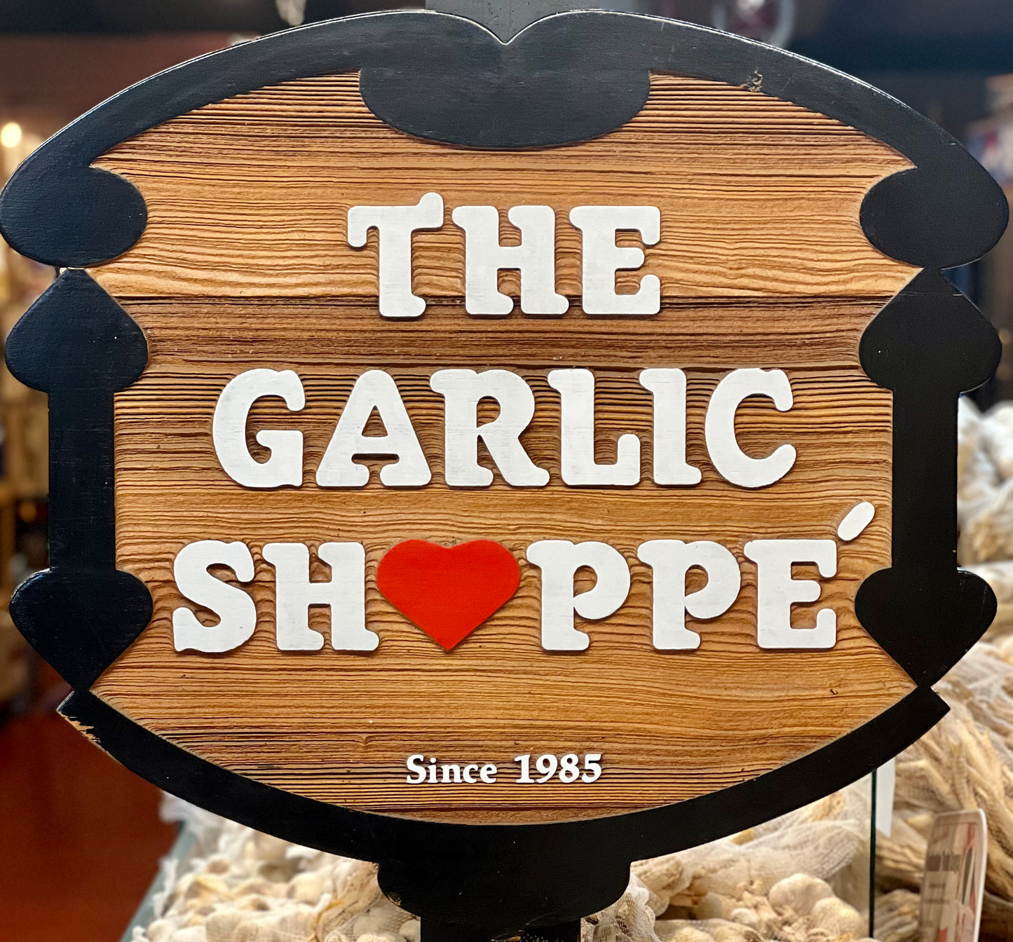 La tarjeta de regalo Garlic Shoppe de Gilroy California EE. UU.